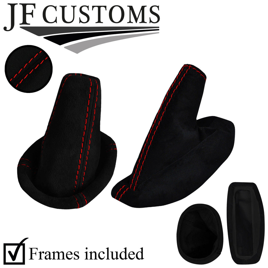 RED STITCH SUEDE GEAR HANDBRAKE + FRAMES FOR LOTUS ELISE EXIGE 2004-2014
