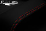 RED STITCH LEATHER 2X FRONT DOOR INSERT+POCKET COVERS FOR SKODA OCTAVIA 98-04
