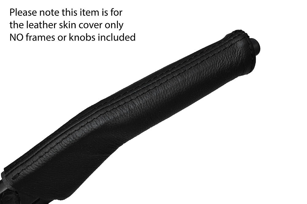 BLACK STITCH HANDBRAKE HANDLE LEATHER COVER FITS TOYOTA CARINA 2 MK2 1988-1992