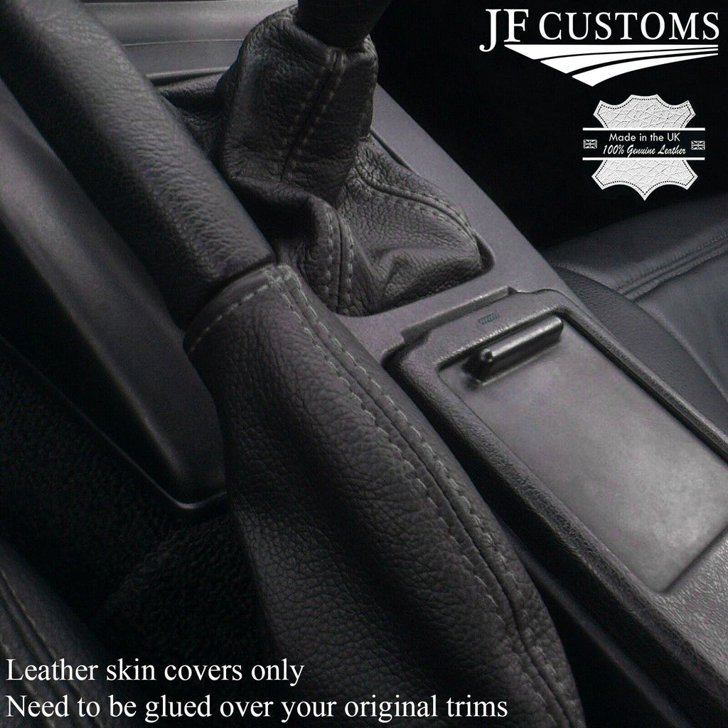 GREY STITCH LEATHER GEAR & HANDBRAKE SET FITS MAZDA MX5 MIATA EUNOS MK1 89-97