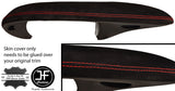 RED STITCH SUEDE DASH SPEEDO INSTRUMENT POD COVER FITS PORSCHE BOXSTER 986