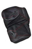 red stitch FITS  WRANGLER 87-95 MANUAL LEATHER GEAR GAITER FIT OVER RUBBER BOOT