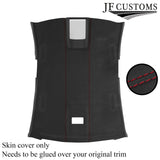 DARK RED STITCH DARK GREY LUXE SUEDE HEADLINER COVER FITS JAGUAR XF 2008-2015