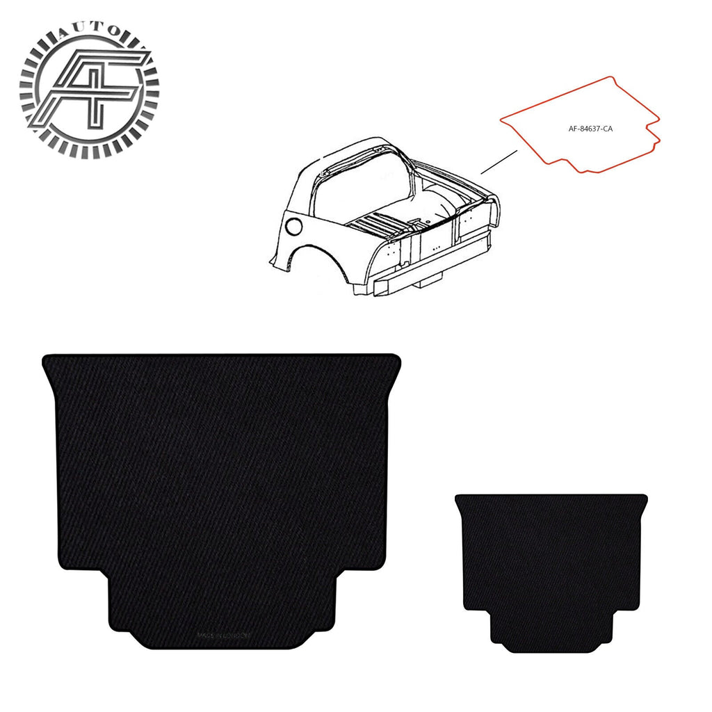 FITS CORVETTE C5 HARDTOP 1997-2004 TRUNK / BOOT MAT GENUINE LEATHER AND CANVA