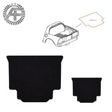 FITS CORVETTE C5 HARDTOP 1997-2004 TRUNK / BOOT MAT GENUINE LEATHER AND CANVA