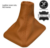 BROWN TOP GRAIN REAL LEATHER MANUAL GEAR GAITER FITS TOYOTA MR2 MK2 1989-2000