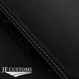 FITS MERCEDES SLK R171 W171 04-10 LIGHT GREY STITCH LEATHER GLOVEBOX COVER