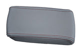 FITS NISSAN FIGARO GREY REAL LEATHER ARMREST COVER RED S CUSTOM NEW MADE IN UK