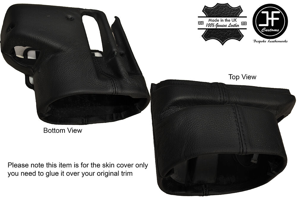 BLACK STICH STEERING SHROUD COLUMN LEATHER COVER FITS SKYLINE R32 GTS GTR 89-94