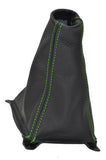 FITS Hyundai EXCEL LEATHER GEAR GAITER SHIFT BOOT green st CUSTOM NEW MADE IN UK