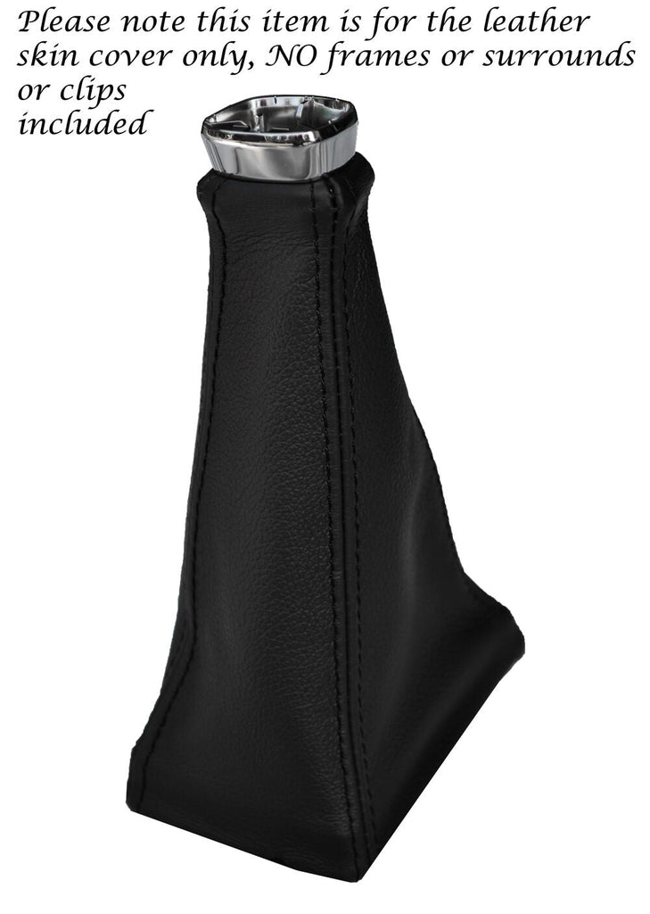 BLACK STITCH MANUAL LEATHER GEAR GAITER FITS TOYOTA LAND CRUISER PRADO 150