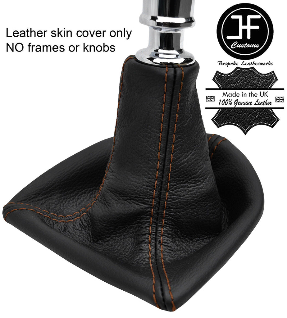 BROWN STITCHING MANUAL TOP GRAIN LEATHER GEAR GAITER FITS FORD RANGER 2012-2018