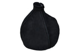 BLACK STITCH  FITS ALFA ROMEO 159 2005-2011 REAL SUEDE GEAR GAITER CUSTOM NEW