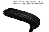 GREY STITCH FITS PEUGEOT RCZ 2010+ CURVED HANDBRAKE HANDLE LEATHER SKIN COVER
