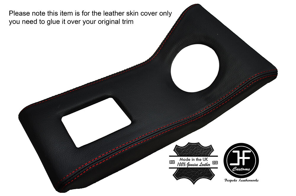 RED STITCHING CENTRE CONSOLE LEATHER COVER FITS LOTUS CORTINA MK1 & GT