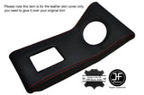 RED STITCHING CENTRE CONSOLE LEATHER COVER FITS LOTUS CORTINA MK1 & GT