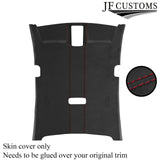 DARK RED STITCH D GREY LUXE SUEDE HEADLINER COVER FOR VW PASSAT CC 09-17 5 DOOR