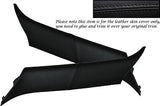 BLACK STITCH FITS BMW MINI ONE COOPER S 01-06 2X WINDSCREEN PILLAR LTHR COVERS