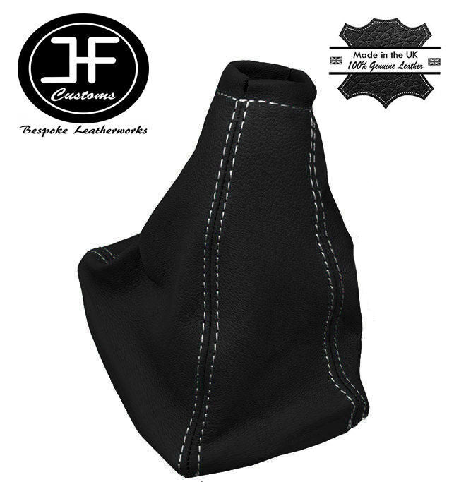WHITE STITCHING FITS OPEL VAUXHALL ZAFIRA A REAL LEATHER GEAR STICK GAITER