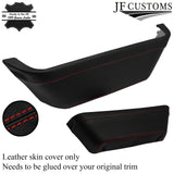 RED STITCH DOOR POCKET TRIM LEATHER COVER FITS FORD TRANSIT MK7 06-14 CUSTOM NEW