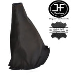 FITS LANDROVER DISCOVERY 1998-2004 BLACK GEAR STICK GAITER REAL BLACK LEATHER