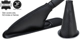 BLACK STITCH CARBON VINYL GEAR HANDBRAKE GAITER FOR BMW MINI COOPER R55 R56 R57