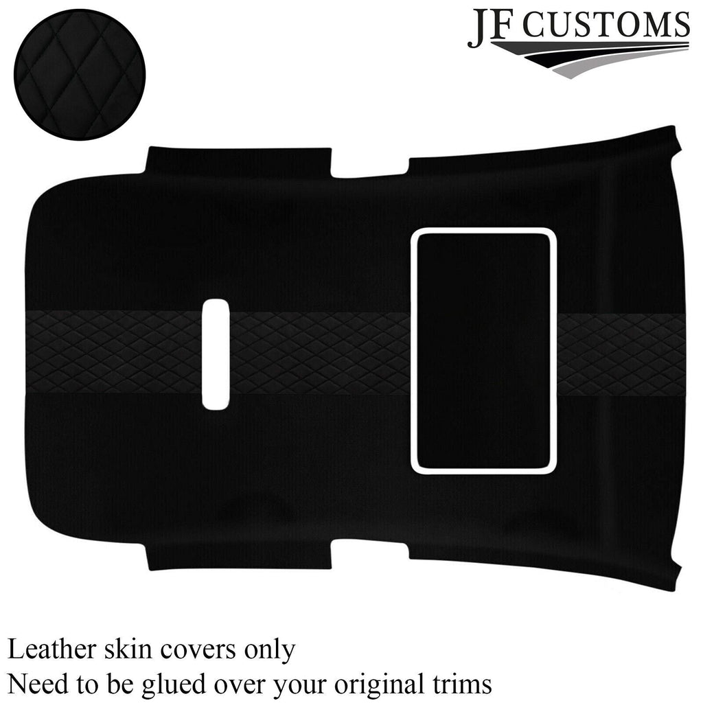 DSG2 BLACK STITCH LUXE SUEDE SUNROOF HEADLINER COVER FOR VW GOLF MK6 09-14 3 DR