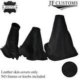 BLACK STITCHING GEAR HI LOW HANDBRAKE GAITER FITS LAND ROVER DISCOVERY MK1 MK2