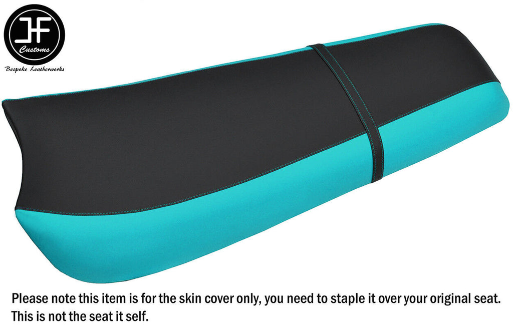 BLACK & TEAL VINYL CUSTOM FITS POLARIS SLT 750 780 700 SLTX 94-97 SEAT COVER