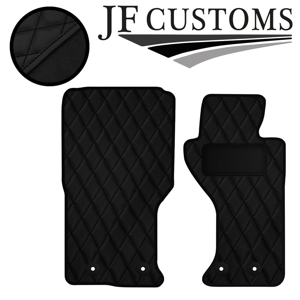BLACK  DIAMOND VINYL 2X TAILORED FLOOR CARPETS FOR MAZDA MX5 MK4 15-18 JF1