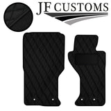 BLACK  DIAMOND VINYL 2X TAILORED FLOOR CARPETS FOR MAZDA MX5 MK4 15-18 JF1