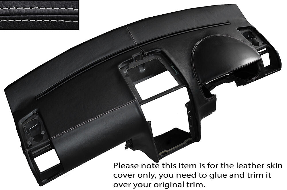 GREY STITCH DASH DASHBOARD LEATHER SKIN COVER FITS VW TOURAN 2003-2010