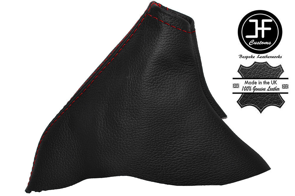 RED STITCHING BLACK LEATHER HANDBRAKE GAITER FITS TOYOTA MR2 1989-2000