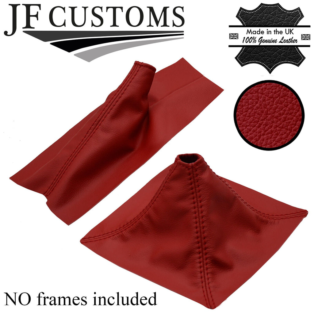 DARK RED LEATHER GEAR & HANDBRAKE COVER FOR TVR CHIMERA TUSCAN TAMORA CUSTOM NEW