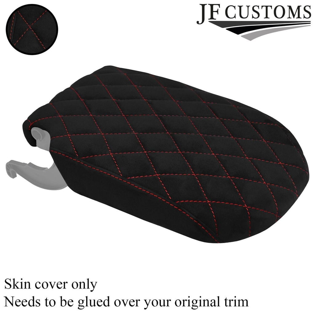 DARK RED DIAMOND STITCH SUEDE COVER FITS RANGE ROVER L494 2013-2021 CUSTOM NEW