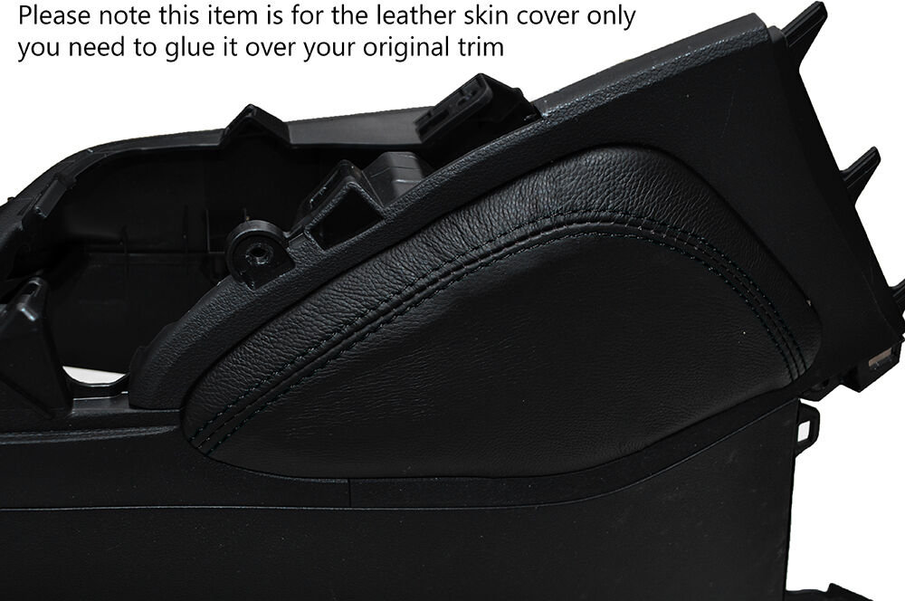 BLACK STITCH 1X LEATHER KNEE PADS SKIN COVERS FITS HONDA CIVIC SE SE-T EX 2012+