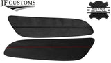 RED STITCH 2X REAR DOOR ARMREST LEATHER COVER FOR BMW E88 CONVERTIBLE 07-13