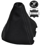 GREY STITCHING REAL LEATHER MANUAL GEAR GAITER BOOT FITS FORD C MAX 2010-2016