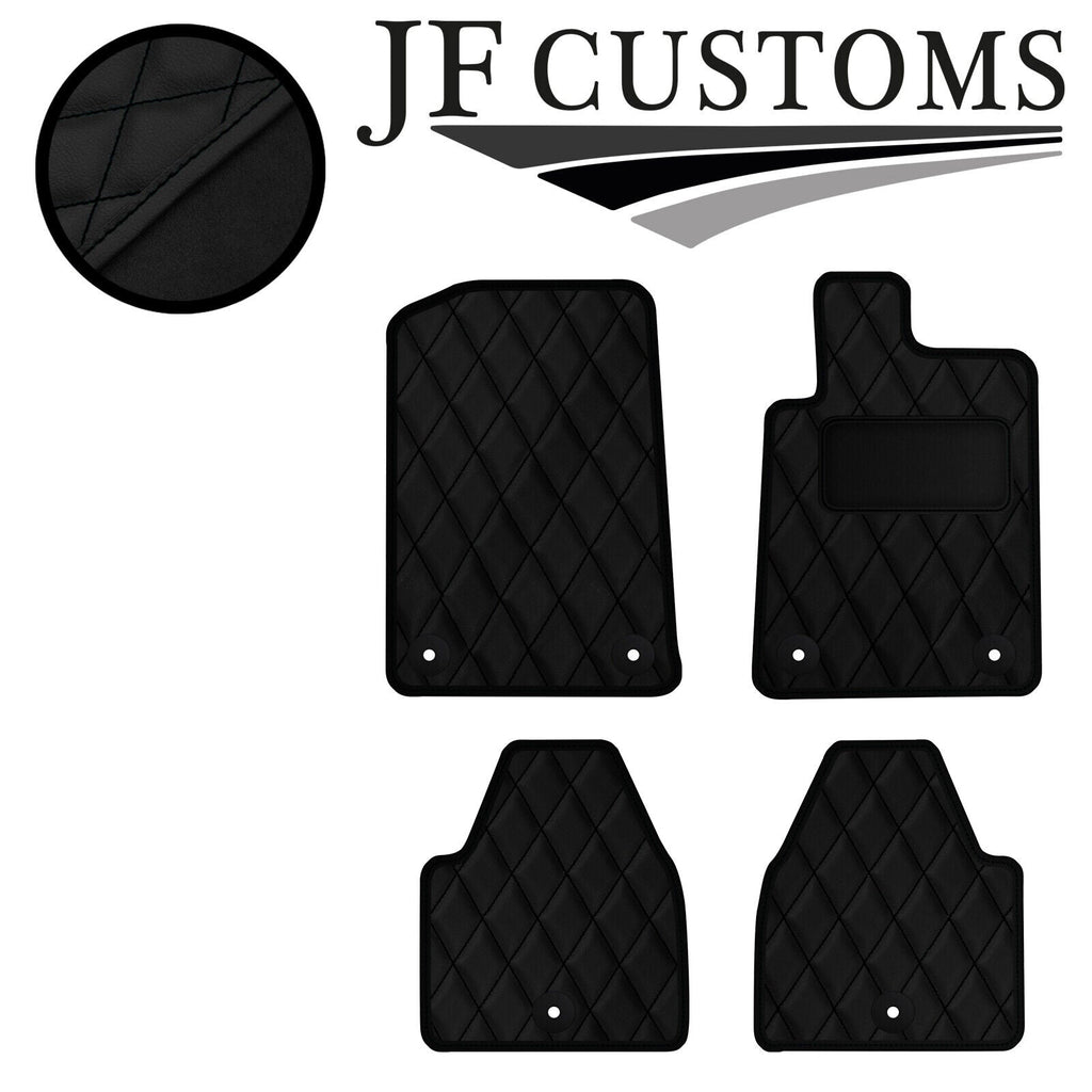 BLACK DIAMOND STITCH  VINYL 4X TAILORED FLOOR CARPET FOR PEUGEOT 607 99-10 JF1