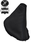 BLACK STITCHING MANUAL LEATHER GEAR GAITER FITS FORD FOCUS II FL 2008-2011