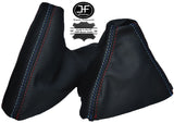 FITS BMW E90 E91 E92 E93 2005-2013 LEATHER GEAR HANDBRAKE GAITERS SET TRI STITCH