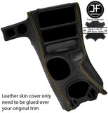 YELLOW STITCH CONSOLE SHIFT BEZEL SURROUND SKIN COVER FITS CORVETTE C5 97-04