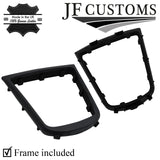 BLACK ITALIAN LEATHER GEAR SURROUND COVER + FRAME FOR VAUXHALL ANTARA 11-15