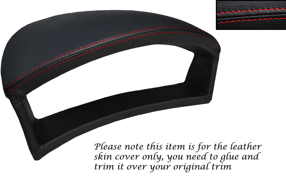 RED STITCH INSTRUMENT HOOD LEATHER SKIN COVER FITS JEEP GRAND CHEROKEE 05-11