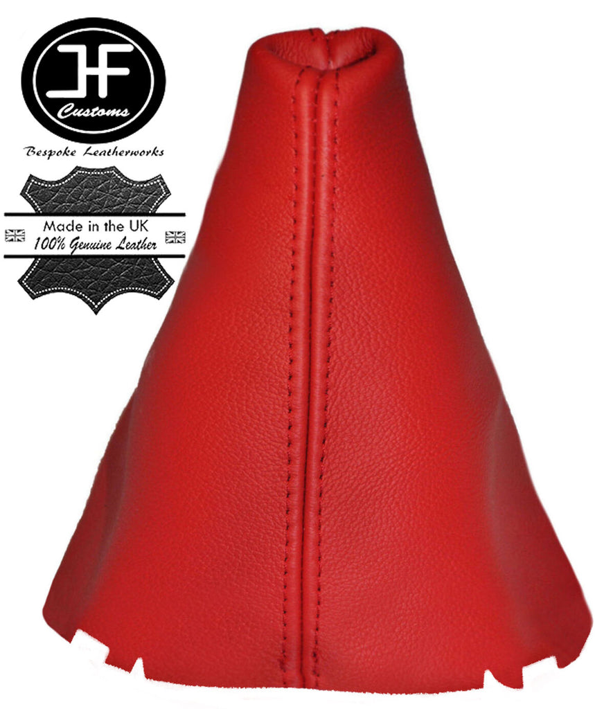 RED REAL LEATHER MANUAL GEAR COVER FITS FORD GALAXY MK2 2000-2007 CUSTOM NEW