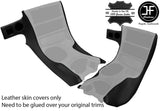 BLACK STITCH SIDE CONSOLE BEZEL SURROUND LEATHER COVERS FOR CORVETTE C5 97-04