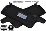 RED STITCHING 2X SUN VISORS LEATHER COVERS FITS HONDA CRX 1988-1991 CUSTOM NEW
