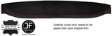 RED STITCHING FRONT TOP ROOF PANEL TRIM LEATHER COVER FITS ROVER P6 3500 V8