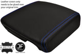 BLUE STITCHING ARMREST LID LEATHER COVER  FITS VW AMAROK 2010-2016 MADE IN UK
