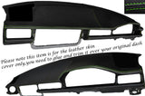 GREEN STITCH DASH DASHBOARD LEATHER SKIN COVER FITS MERCEDES E CLASS W124 83-95
